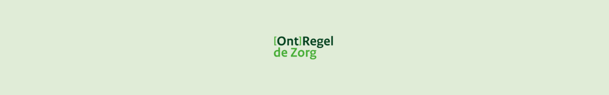 Decoratieve banner voor website Ontregel de Zorg